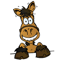 Cartoon Horse Smiling